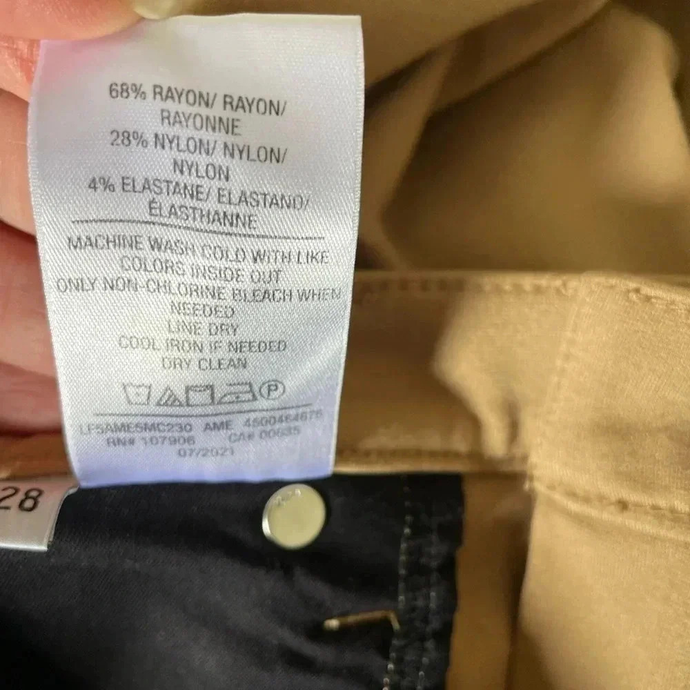 Hudson Noa tan knit straight crop pants - Picture 9 of 13